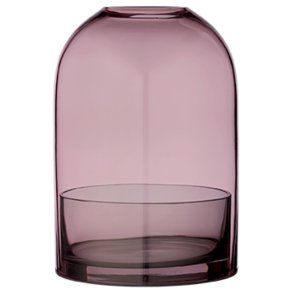 AYTM TOTA Lanterne H23 cm, Rosa/Sort