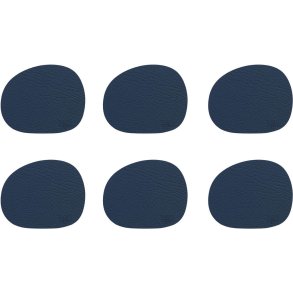 RAW Recycled Glasbrik 6 stk. 12,2x10 cm, Dark Blue