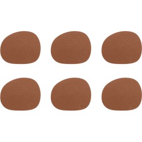 RAW Recycled Glasbrik 6 stk. 12,2x10 cm, Cinnamon Brown