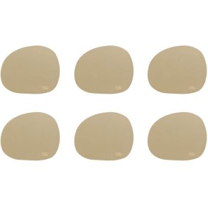 RAW Glasbrik 6 stk. 12,2x10 cm, Beige