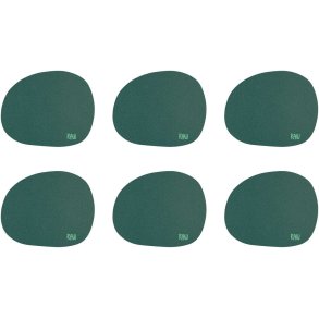 RAW Glasbrik 6 stk. 12,2x10 cm, Dark Green
