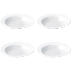 aida Café Suppetallerken 4 stk. 22 cm, Hvid
