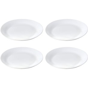 aida Café Tallerken 4 stk. 27,5 cm, Hvid