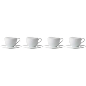 aida Relief Kaffekop m. Underkop 4 stk. 20 cl, Hvid