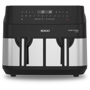 SOGO Airfryer 9 L, Sort/Stål