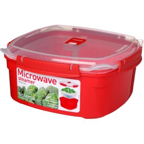 Sistema Microwave Steamer 3,2 L, Rød