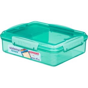 Sistema Lunch Snack Attack Madkasse 975 ml, Grøn