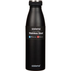 Sistema Hydration Drikkeflaske 500 ml, Sort