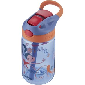 Contigo Kids Gizmo Drikkeflaske m. Sugerør 420 ml, Blå/Orange Balletdanser