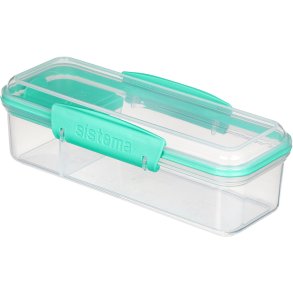 Sistema To Go Snack Attack Madkasse 410 ml, Minty Teal