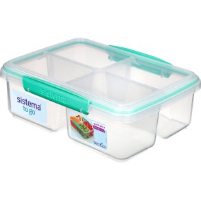 Sistema To Go Quad Split Opbevaring 1,7 L, Minty Teal