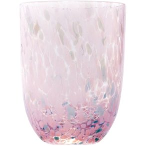 Anna von Lipa Confetti Tumbler Drikkeglas 25 cl, Rosa/Tyrkys