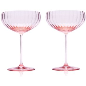 Anna von Lipa Lyon Champagneskål 2 stk. 21 cl, Rosa