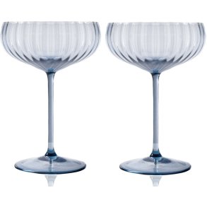 Anna von Lipa Lyon Champagneskål 2 stk. 21 cl, Blue Smoke