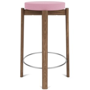 Audo Copenhagen Passage Bordskammel H66 cm, Valnød/Pink