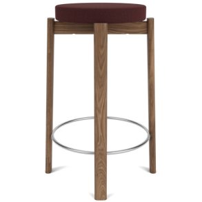 Audo Copenhagen Passage Bordskammel H66 cm, Valnød/Burgundy