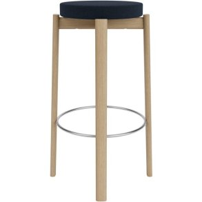 Audo Copenhagen Passage Barstol H76 cm, Eg/Mørk Blå