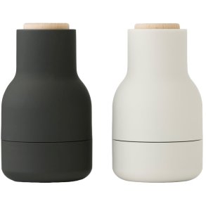 Audo Copenhagen Salt- og Peberkværnsæt 11,5 cm, Ash/Carbon