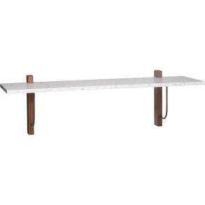 Audo Copenhagen Corbel Hylde 100 cm, Carrara Marmor