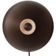 Væglampe m. Ledning Ø24 cm, Beige/Bruneret Messing