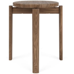 Audo Copenhagen Passage Taburet H47,5 cm, Valnød