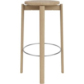 Audo Copenhagen Passage Barstol H75 cm, Eg/Stål