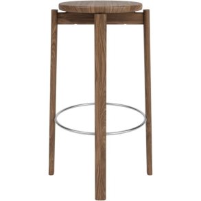 Audo Copenhagen Passage Barstol H75 cm, Valnød/Stål