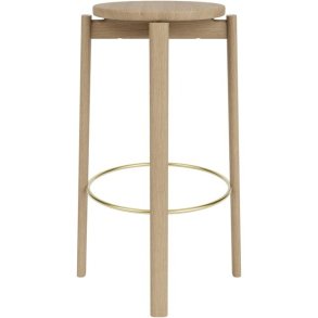 Audo Copenhagen Passage Barstol H75 cm, Eg/Messing