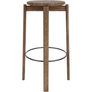 Audo Copenhagen Passage Barstol H75 cm, Valnød/Sort