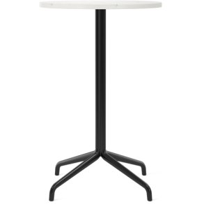 Audo Copenhagen Harbour Column Bord Ø60 cm, Sort/Marmor