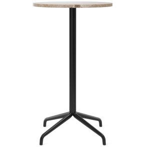 Audo Copenhagen Harbour Barbord H103 cm, Sort/Kunnis Breccia