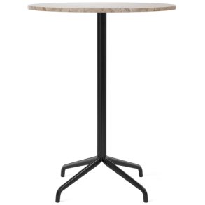 Audo Copenhagen Harbour Barbord H103 cm, Sort/Kunnis Breccia