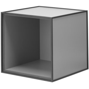 Audo Copenhagen Frame 28 Modul Reol 28x28 cm, Mørk Grå