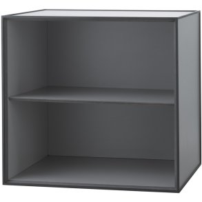 Audo Copenhagen Frame 49 Modul Reol m. 1 Hylde 49x49 cm, Mørk Grå