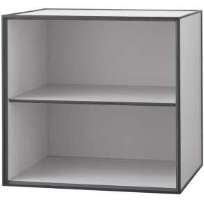 Audo Copenhagen Frame 49 Modul Reol m. 1 Hylde 49x49 cm, Lys Grå