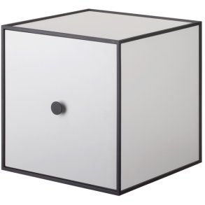 Audo Copenhagen Frame 35 Modul Reol m. Låge 35x35 cm, Lys Grå