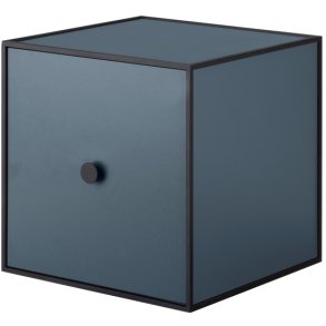 Audo Copenhagen Frame 28 Modul Reol m. Låge 28x28 cm, Fjord