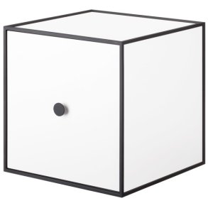 Audo Copenhagen Frame 35 Modul Reol m. Låge 35x35 cm, Hvid