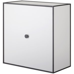 Audo Copenhagen Frame 49 Modul Reol m. Låge 49x49 cm, Lys Grå