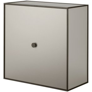 Audo Copenhagen Frame 42 Modul Reol m. Låge 42x42 cm, Sand