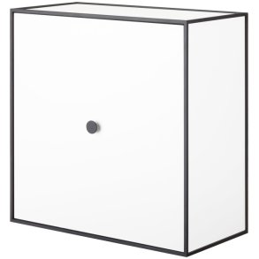 Audo Copenhagen Frame 42 Modul Reol m. Låge 42x42 cm, Hvid