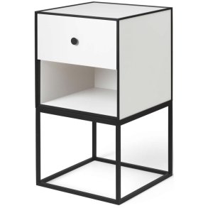 Audo Copenhagen Frame 35 Sidebord m. Skuffe H63 cm, Hvid