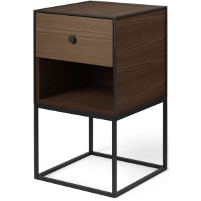 Audo Copenhagen Frame 35 Sidebord m. Skuffe H63 cm, Røget Eg