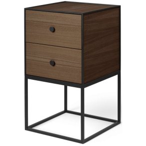 Audo Copenhagen Frame 35 Sidebord m. Skuffer H63 cm, Røget Eg