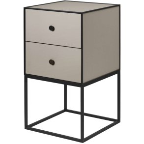 Audo Copenhagen Frame 35 Sidebord m. Skuffer H63 cm, Sand