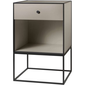 Audo Copenhagen Frame 49 Sidebord m. Skuffe H77 cm, Sand