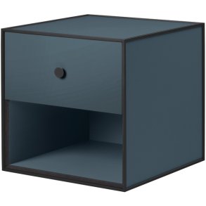 Audo Copenhagen Frame 35 Modul Reol m. 1 Skuffe 35x35 cm, Fjord