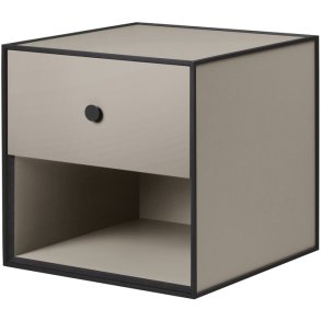 Audo Copenhagen Frame 35 Modul Reol m. 1 Skuffe 35x35 cm, Sand
