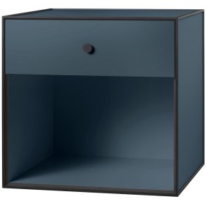 Audo Copenhagen Frame 49 Modul Reol m. 1 Skuffe 49x49 cm, Fjord