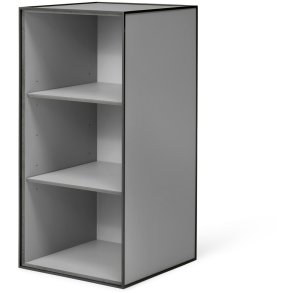 Audo Copenhagen Frame 70 Modul Skab m. 2 Hylder 70x35 cm, Mørk Grå